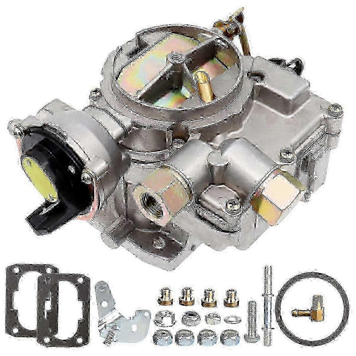 Marine Carburetor for 4 Cyl Engine with Long Link & Gasket Kit