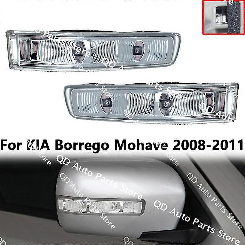 Applicable to 87613-2J000 87623-2J000 For KIA Borrego Mohave 2008 2009 2010 2011 Car Side Mirror LED Turn Signal Lights Lamp Flasher Blink