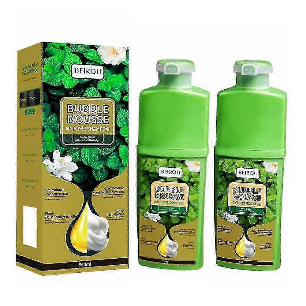 1-3X 500ml Zdrowa ziołowa farba do włosów w piance do użytku domowego