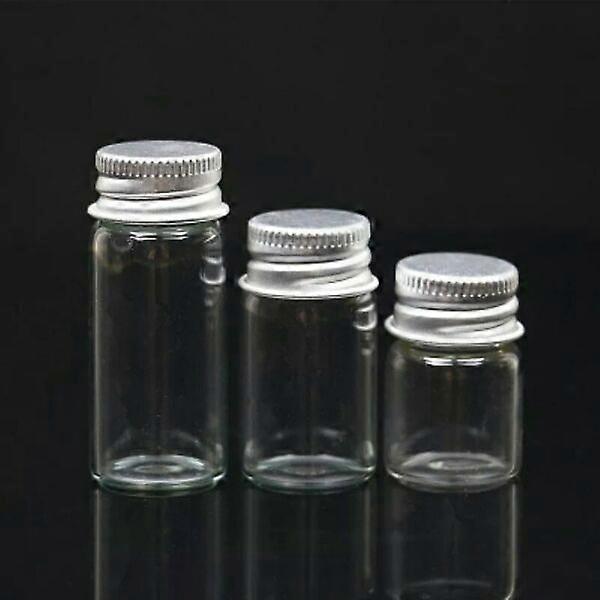 5/6/7/15/25ml Christmas Wish Bottles Small Empty Clear Glass Bottles Vials Holi