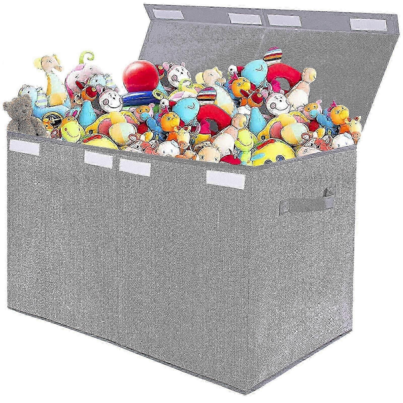 Large toy box with lid, foldable 25" x 13" x 16" miao4