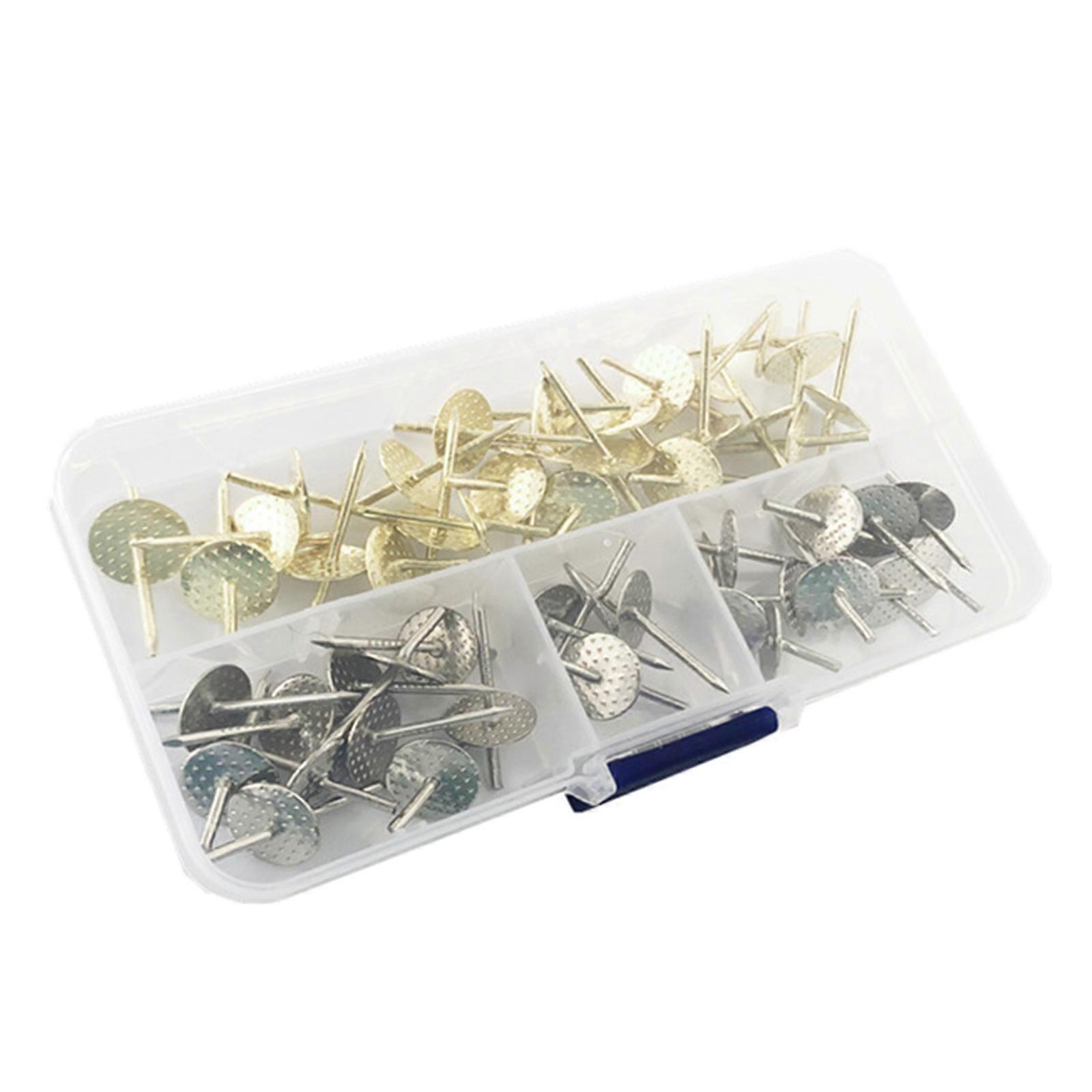 50Pcs Multipurpose Picture Hanging Kits Practical Hangers Tacks for Photos and Clocks No Drilling Artworks Nail Hook Multicolor