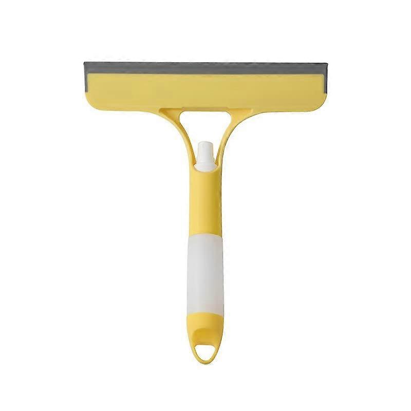 3 in 1 Window Cleaning Scraper, 2025 Model Squeegee Scrubber with Sprayer, Multifunctional Window Cleaning Tool Yellow