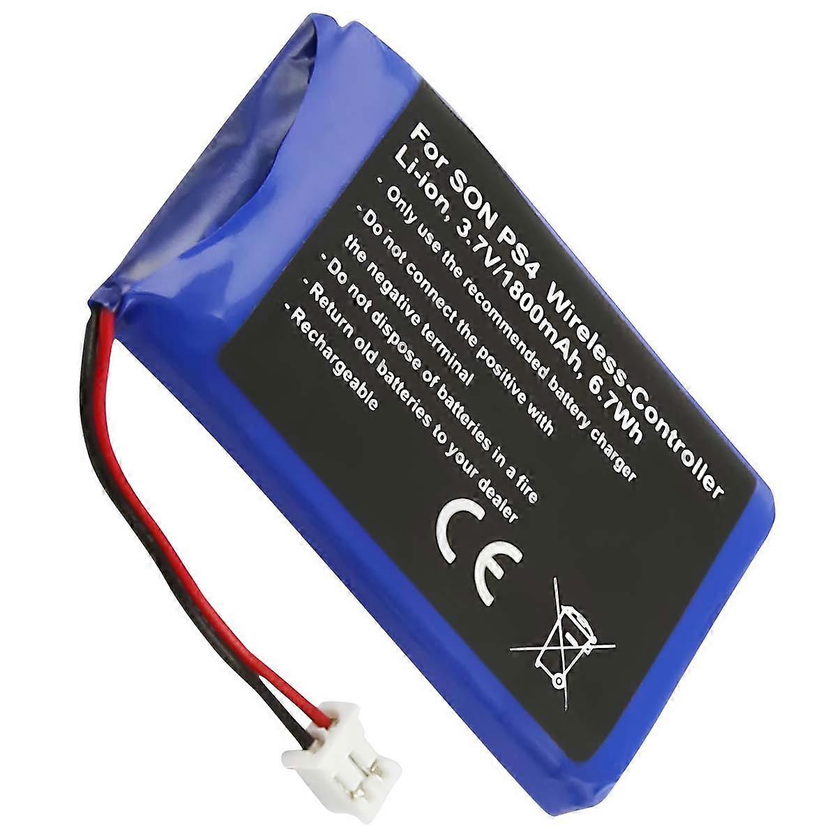 Battery for Sony PlayStation 4 Wireless Controller Li-ion 3.7V 1800mAh 6.7Wh, Blue