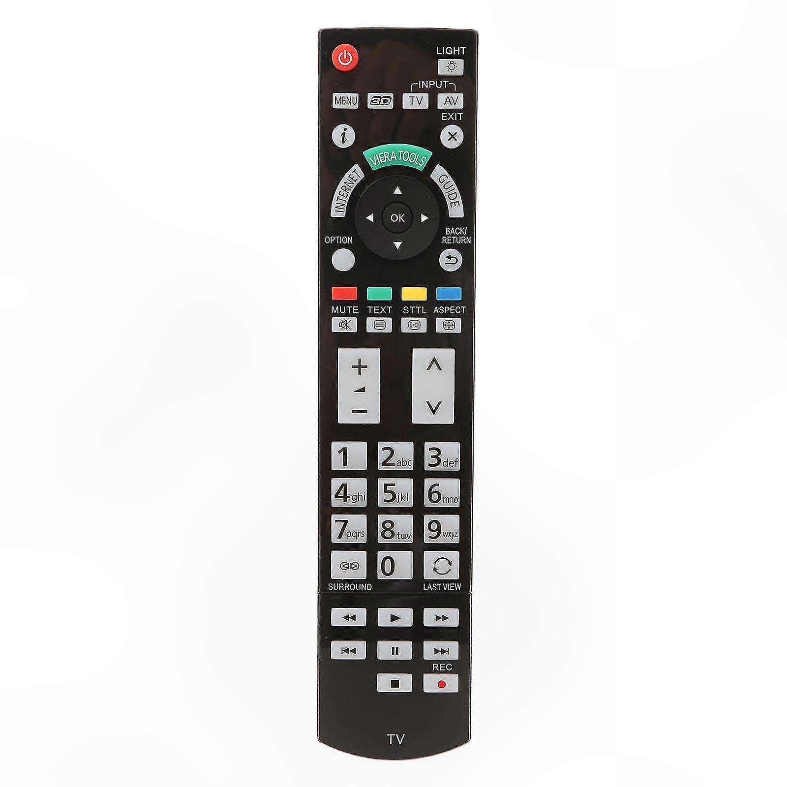 Portable Remote Control for TVs, Black Replacement Remote with Advanced Functionality