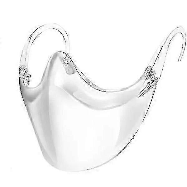 Transparent Face Mask Foldable with Nose Pads Large