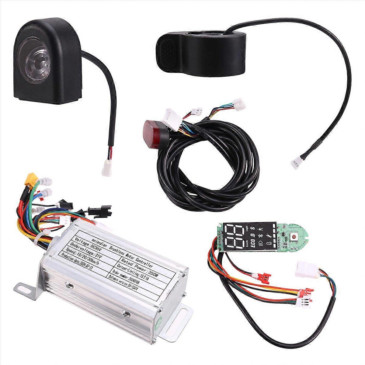 36V 350W Brushless Controller+Bluetooth Meter+Light+Accelerator Kit for M365/M365 Pro Electric Scoot