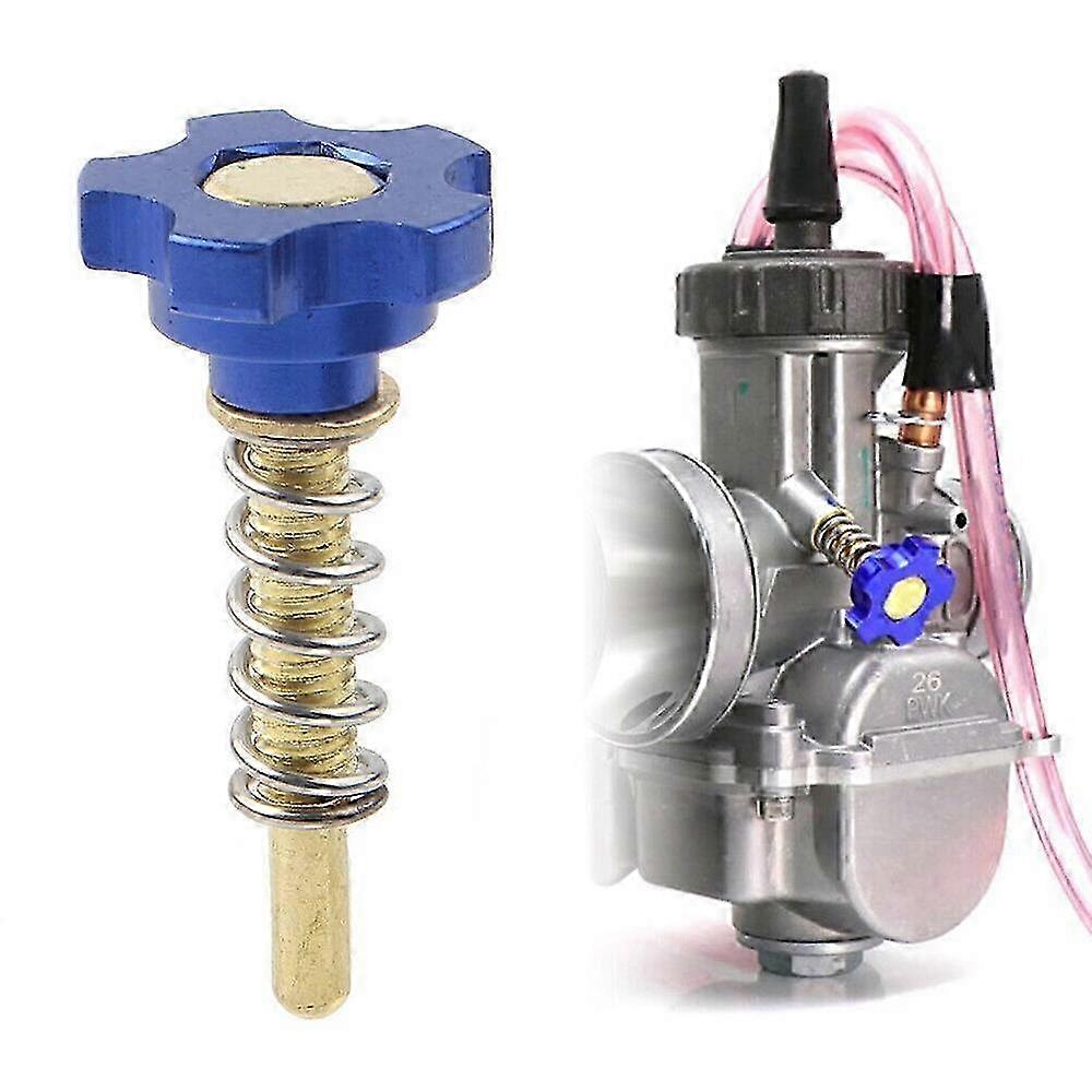Compatible 1 Pcs Motorcycle Carburetor Idle Speed Adjusting Screw kit For PWK Carbs Blue