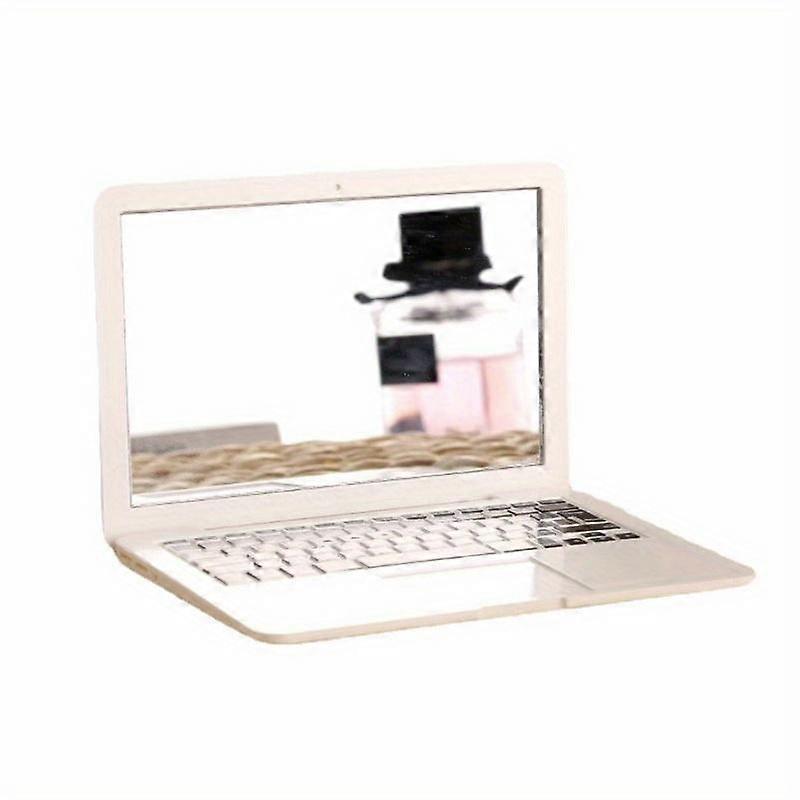 1PC Mini Portable Mirror, Laptop Design, Portable Folding Small Makeup Mirror