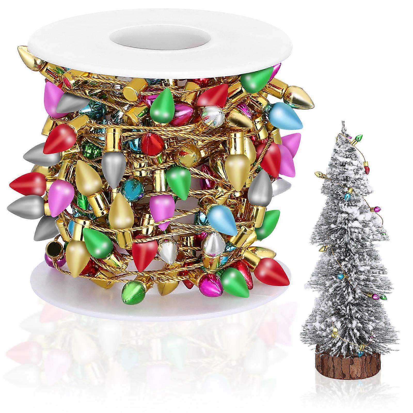 Mini Dollhouse Christmas Lights for Crafts with Multi Color String Lights