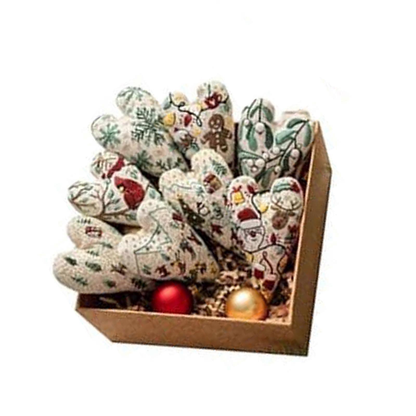 Christmas Embroidery Starter Set Includes Heart Pattern Cloth Color Thread Needle Step By Step Instructions Multicolor