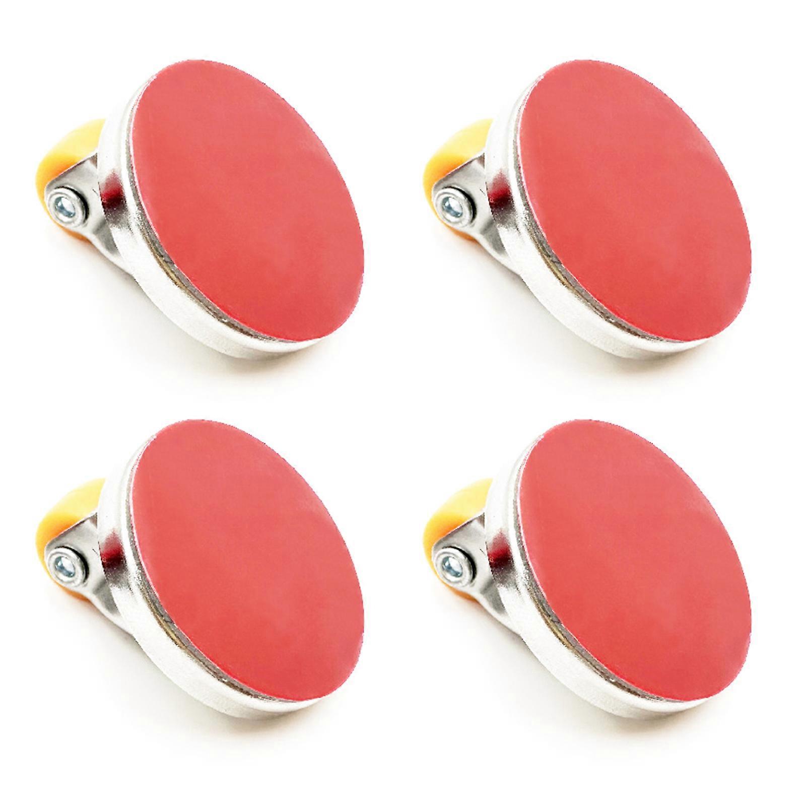 Set of 4 Multipurpose Small Rotating Wheel Stick Casters for Light Objects Like Coffee Machines and Juicers Daily Use  Orange