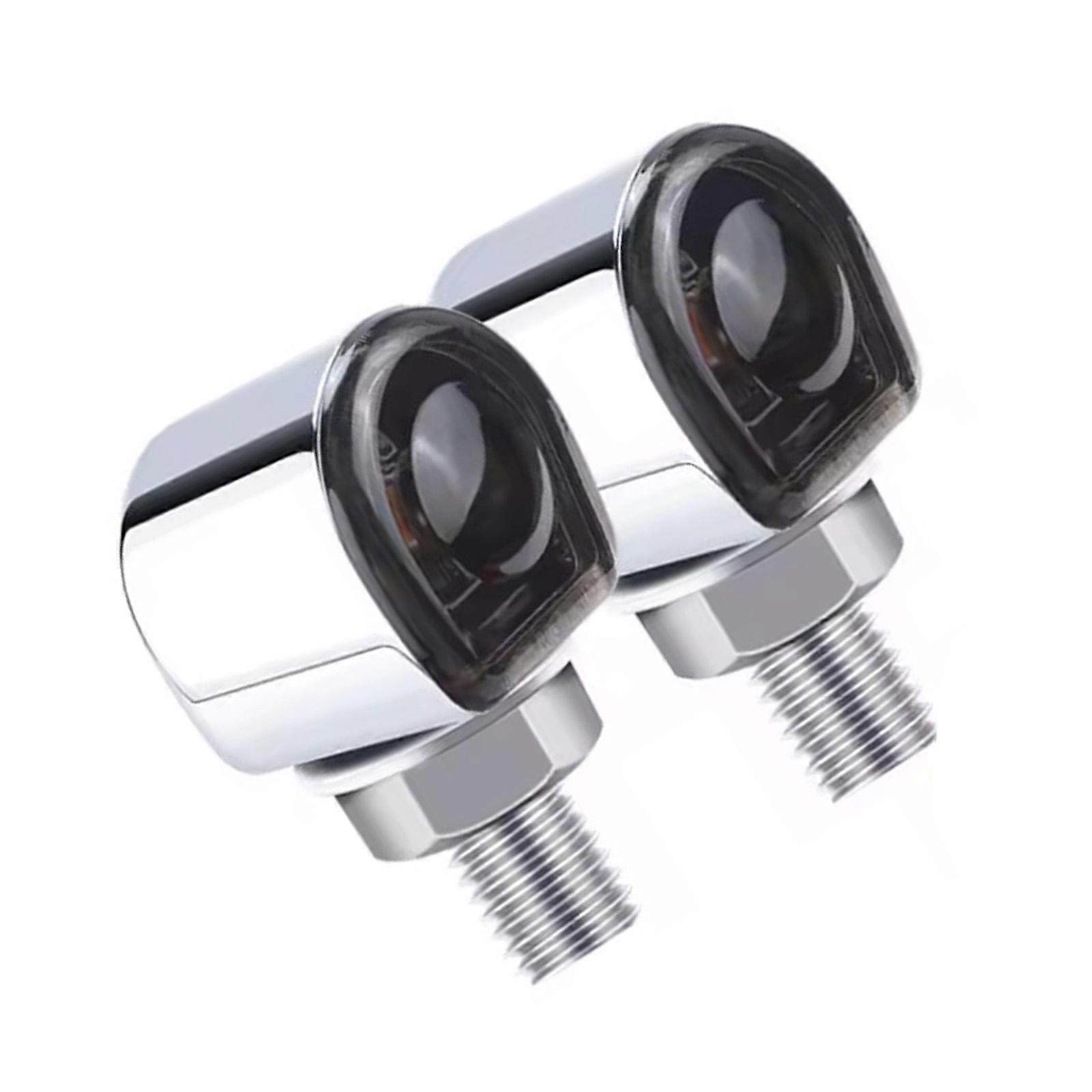 Upgrades 12V Motorcycle LED Signal Lights Retro Style Enhancement Bright Illumination Indicators Suitable for Bikes  plating