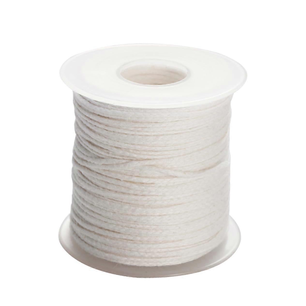 Pre Waxed Cotton Braided Candle Wick Spool for DIY Candle Making and Craft Projects