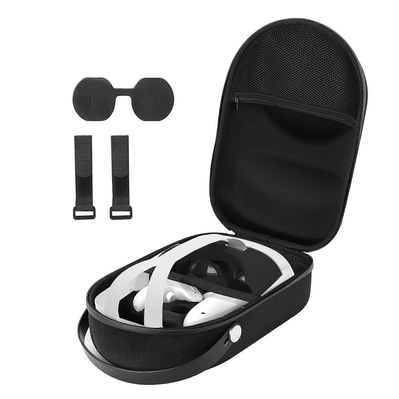 Portable VR Headset Storage Case Ensure the Safety of Your Virtual Reality Equipment for VR Headset & Controllers  Black