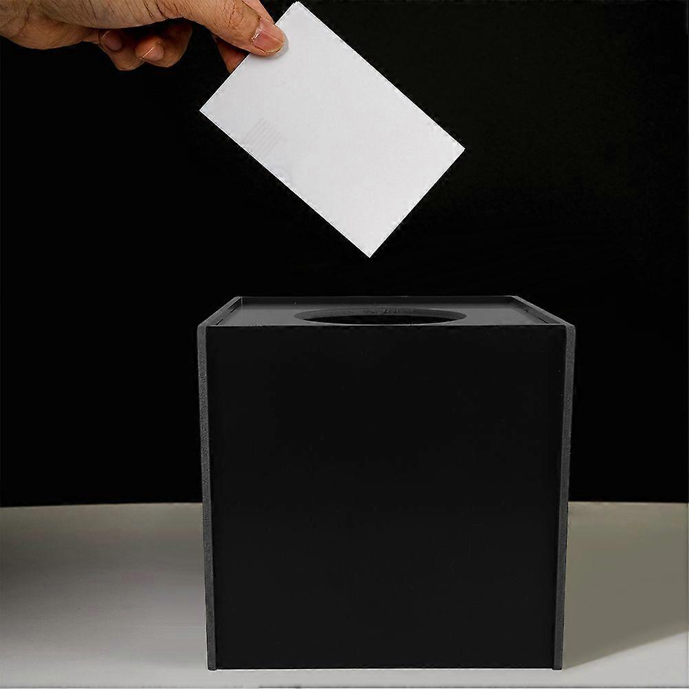 パーティーミーティング用スロット付き多機能ラッフルチケットボックス ラッフルボックスチケットホルダー 賞品ボックスコンテナレターボックス 提案収納ボックス