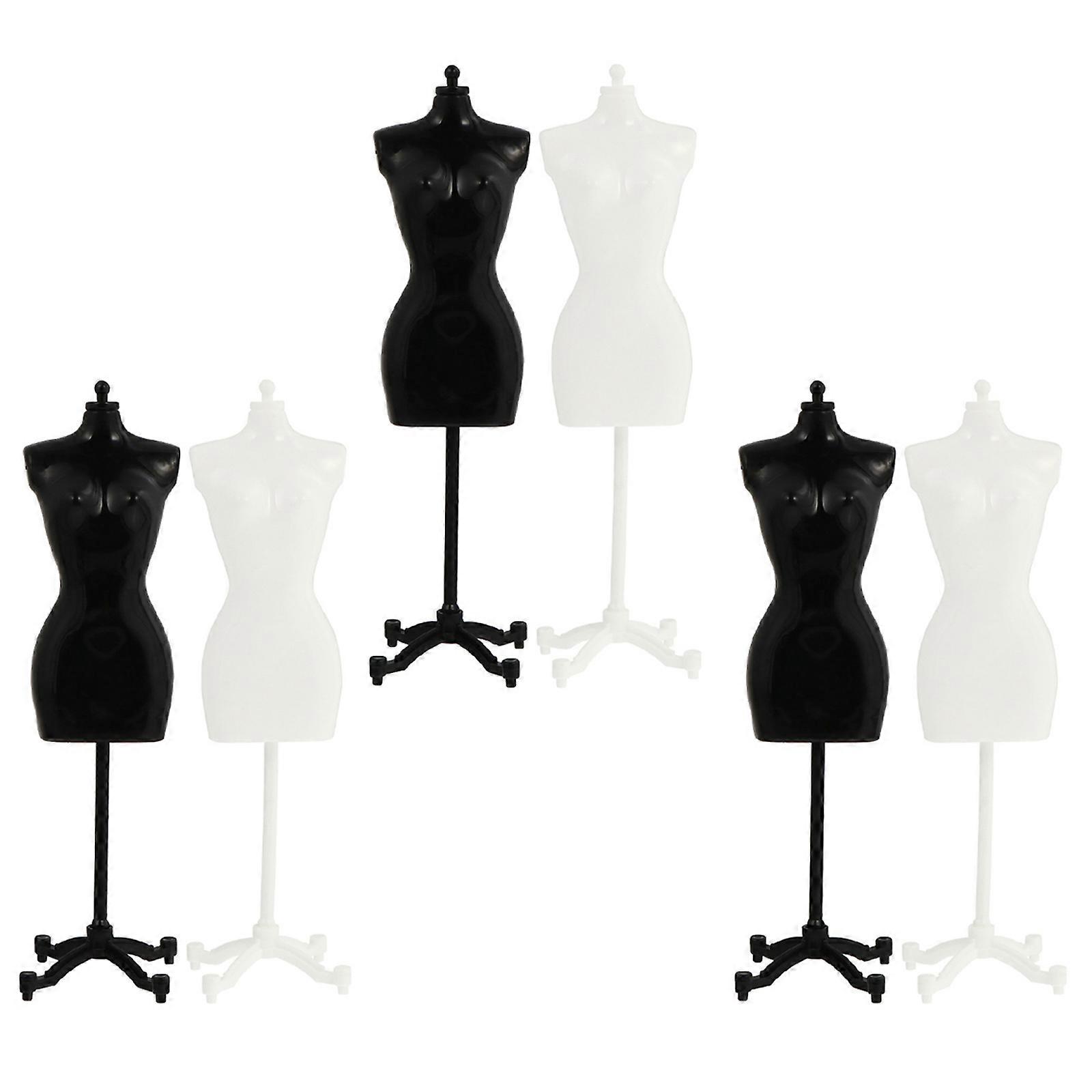 Plastic Doll Clothes Display Stand Mannequin Model for 12Pcs Display