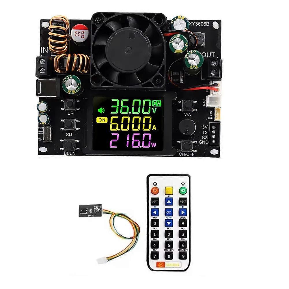 XY3606B 216W Adjustable Voltage Regulator Power Supply+IR Kit DC Buck Boost Converter Voltage/Current Step-Down Module