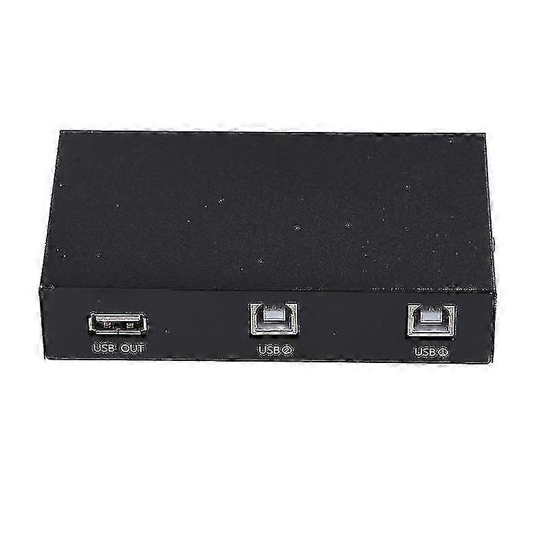 e 2 In 1 Out Usb Print Sharer, 2 Usb 2.0 Ports Splitter Printer Adapter Sharing Device Switch Box For