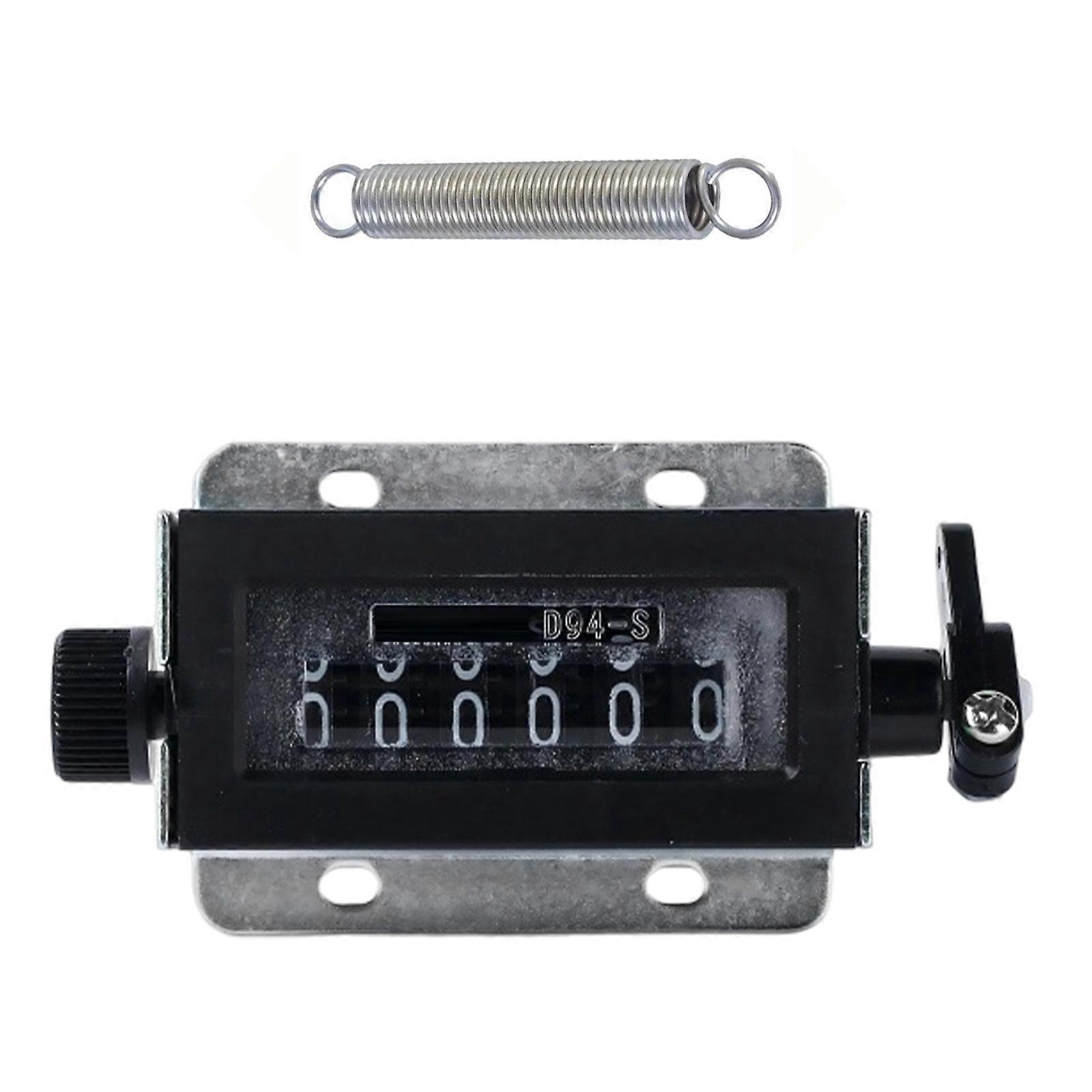 5/6 Digit Resettable Hand Pull Strokes Clickers Counter Manual Counter Industrial Punch Counting Device 0-99999/0-999999 Multicolor