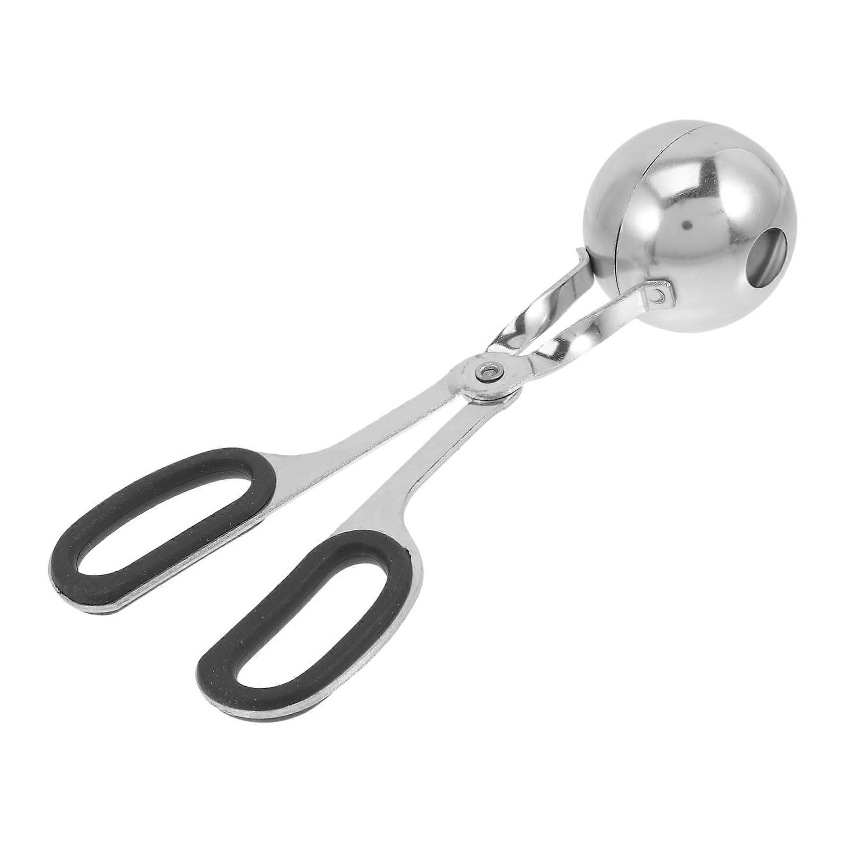 Stainless Steel Meatball Maker Scoop with NonSlip Handle for Uniform Shaping and Easy Storage