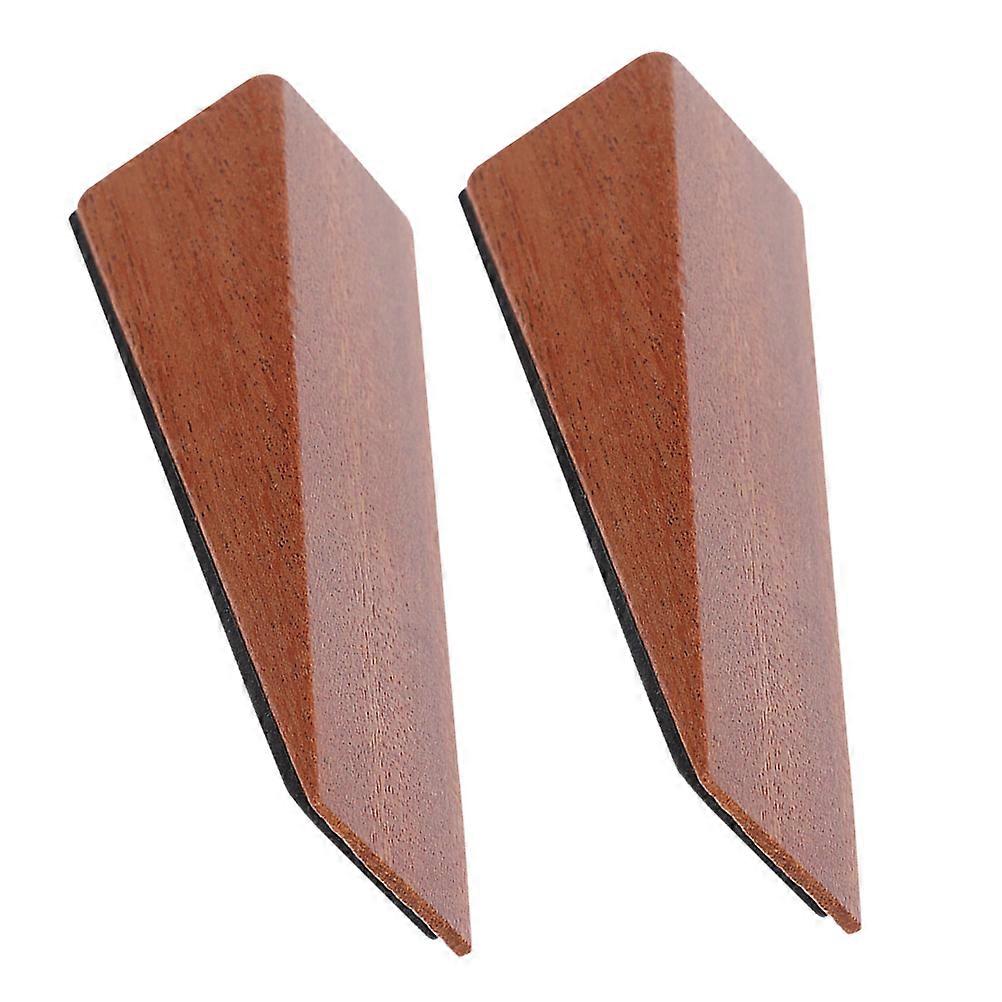 Door Jam Wooden Triangular Wind and Movement Prevention Sturdy 2Pcs