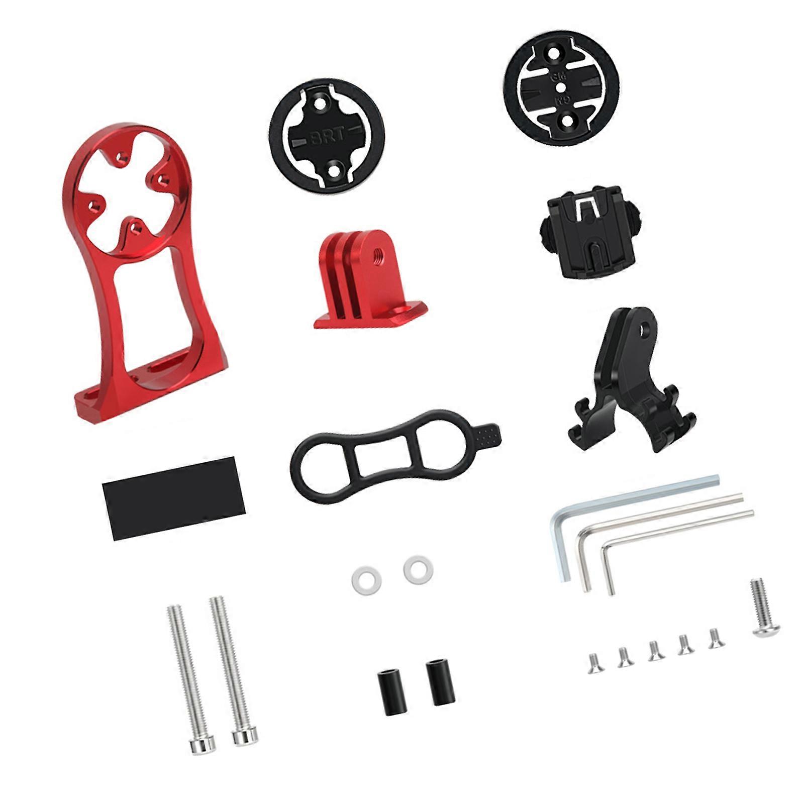 Bicycles Computer Camera Stem Brackets Extension Mount Handlebars Adjustable Holder for Cycling Bicycles Computer Mount  Red