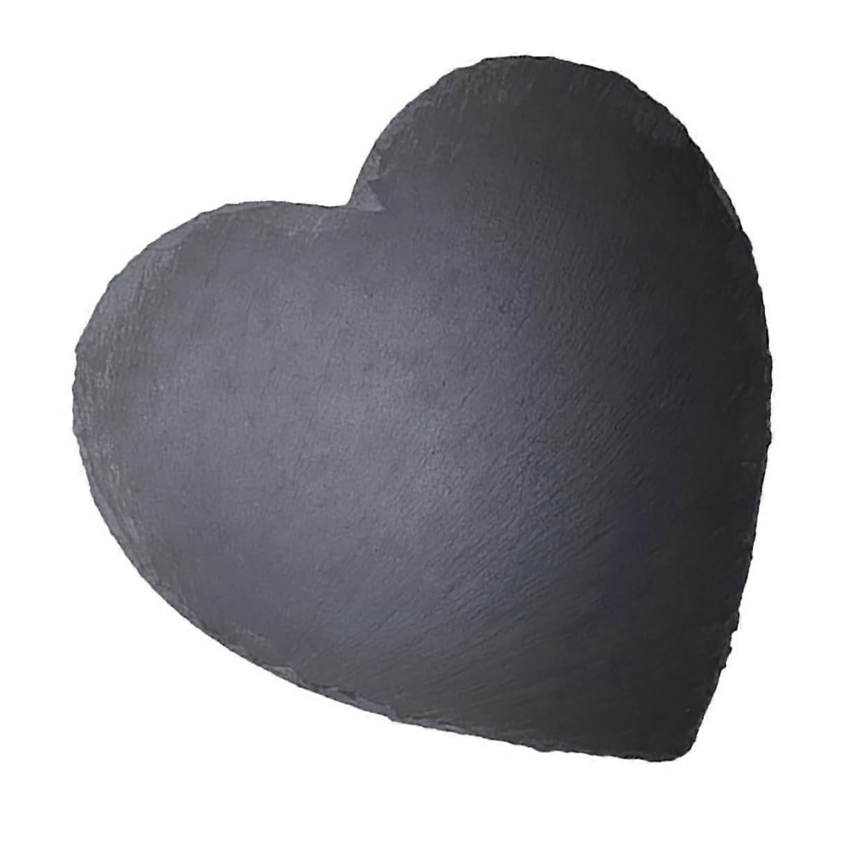 Heart Shaped Stone Cheese Board Rustic Serving Tray for Meat, Cheese and Appetizers