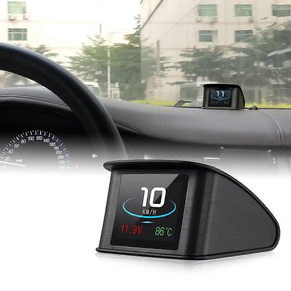 P10 OBD2 2.2 inch Car Head Up HUD Display Smart Digital Speedometer LCD Display OBD2 Scanner Diagnostic Tool Speed Alarm