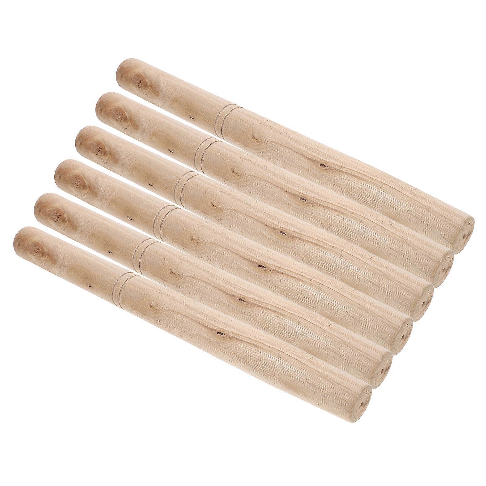 Wedge Handle Replacement for Hammer 6Pcs Smooth Wood Handles for Farming