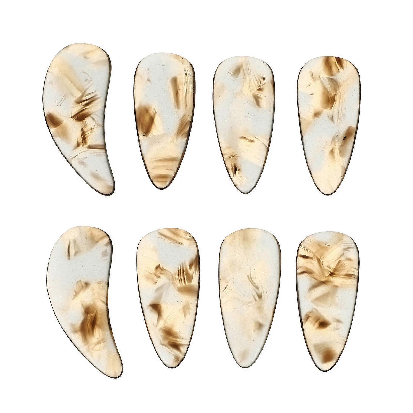 Stringed Instruments For Kids Guzheng Practice Nails Scratch Protection Tea Green 8Pcs