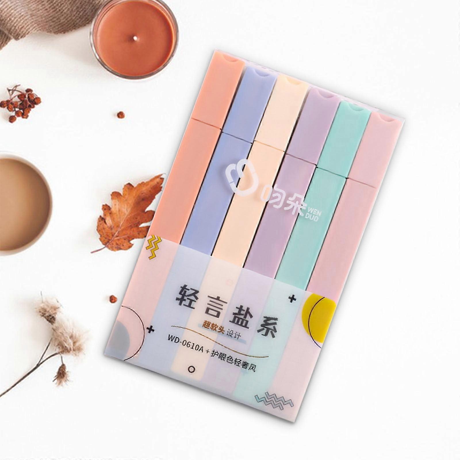 10ml Soft Tip Highlighter Pen, Fluorescent Marker for Students, Light Color Large Capacity, compatible with home office use