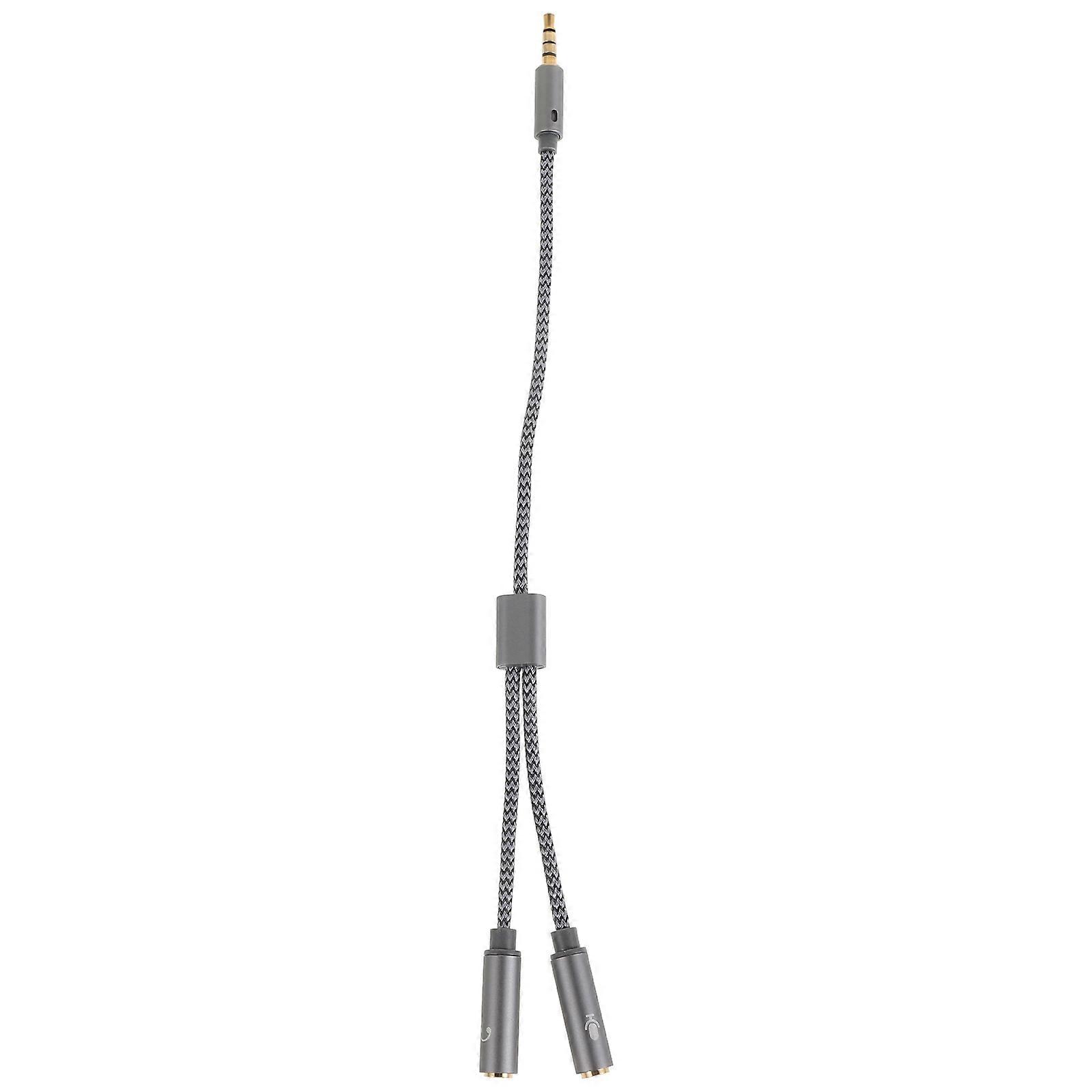 Headset Splitter Adapter Dual Headphone Mic Functionality Home 26.50X1.50X1.00CM 1Set