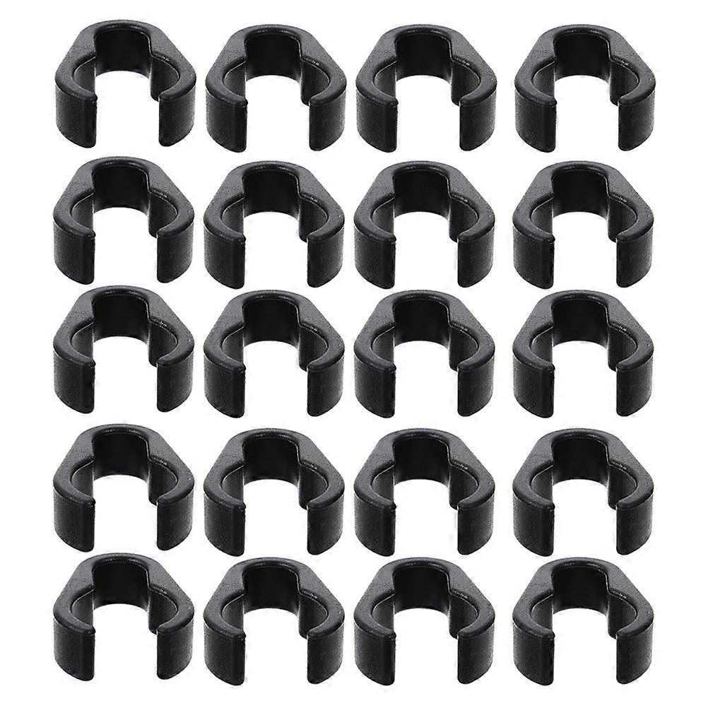 50Pcs Microphone Cable Clamp Plastic Mic Pole Holder for Cable Management