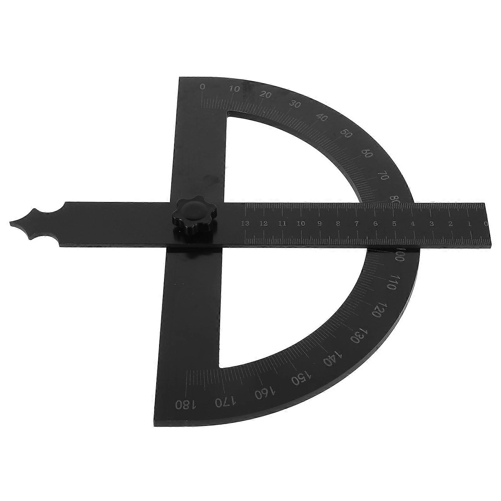 Circular Saw Guide Protractor for Woodworking with Metal Ruler and Swing Arm for Angle Measurement