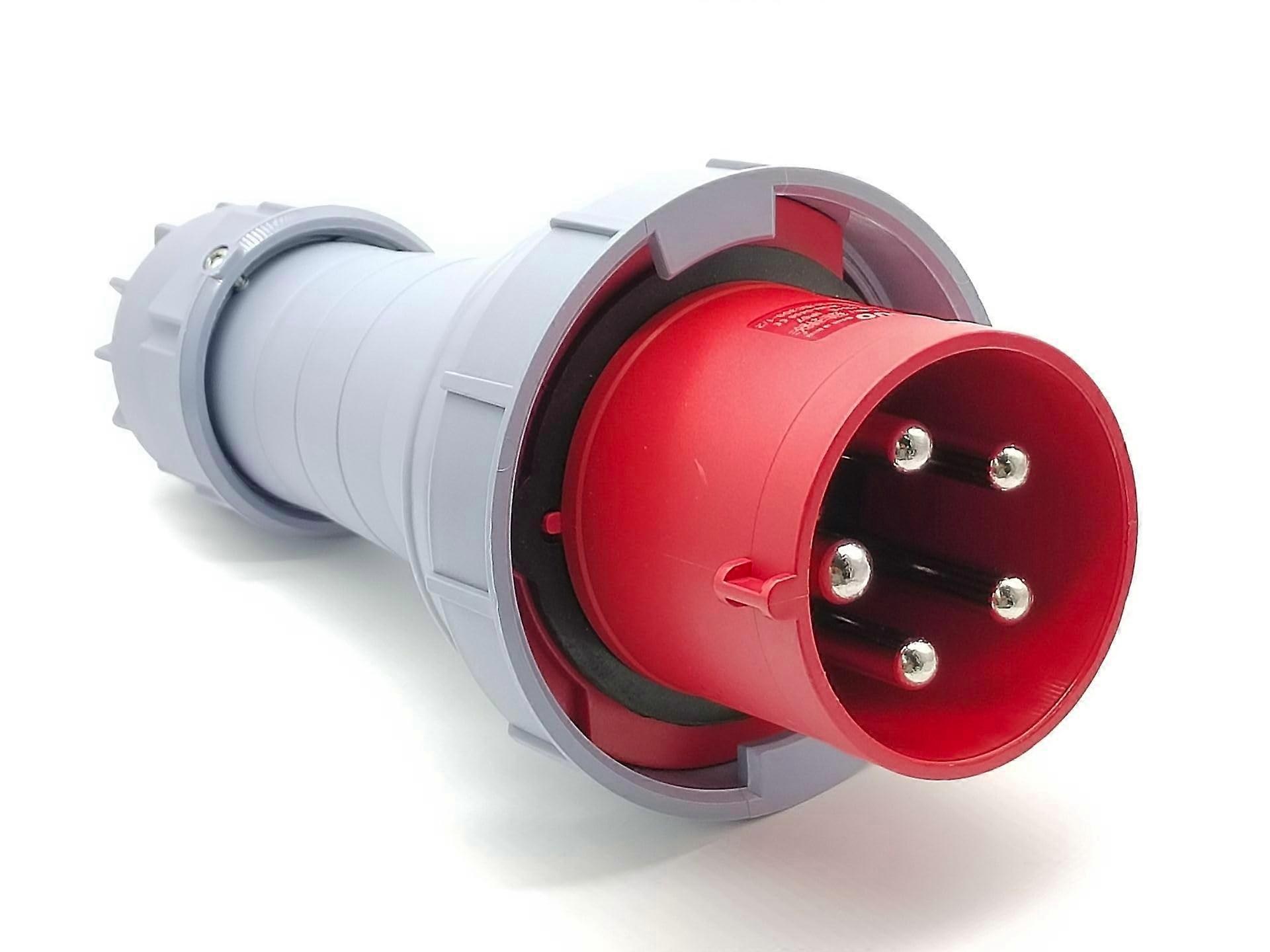 125A 5 Pin Industrial Connector Plug IP67 Waterproof Heavy Duty Power Socket 380V