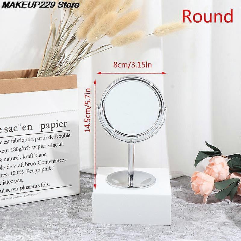 1pc Makeup Compact Mirror Magnification Tabletop Vanity Table Round Mirror Double Sided Makeup Tool