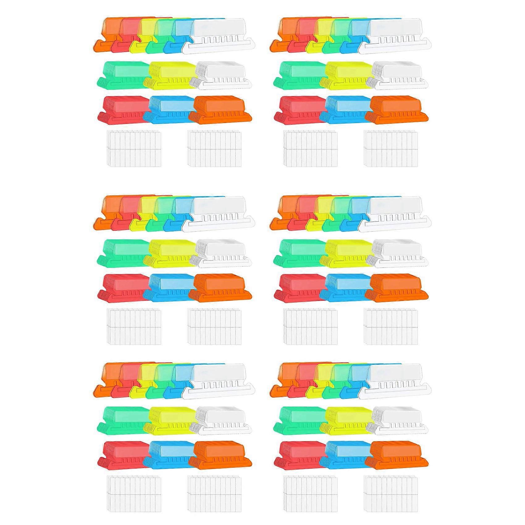 360 Pcs 2 Inch Hanging Folder Tabs and 120 Grids Inserts for Quick Identification of Hanging Files Hanging File Inserts