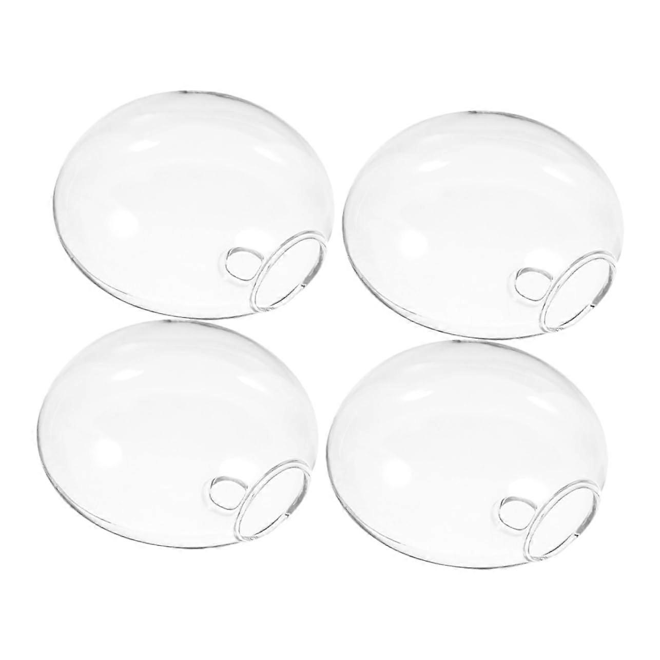 4Pcs Wall Mounted Glass Hydroponic Vase SpaceSaving Planter with Clear Root View for Indoor Decor