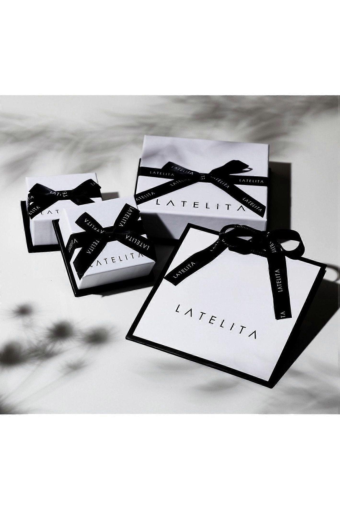 Open Pointed Clover Flower Drop Earrings Gold