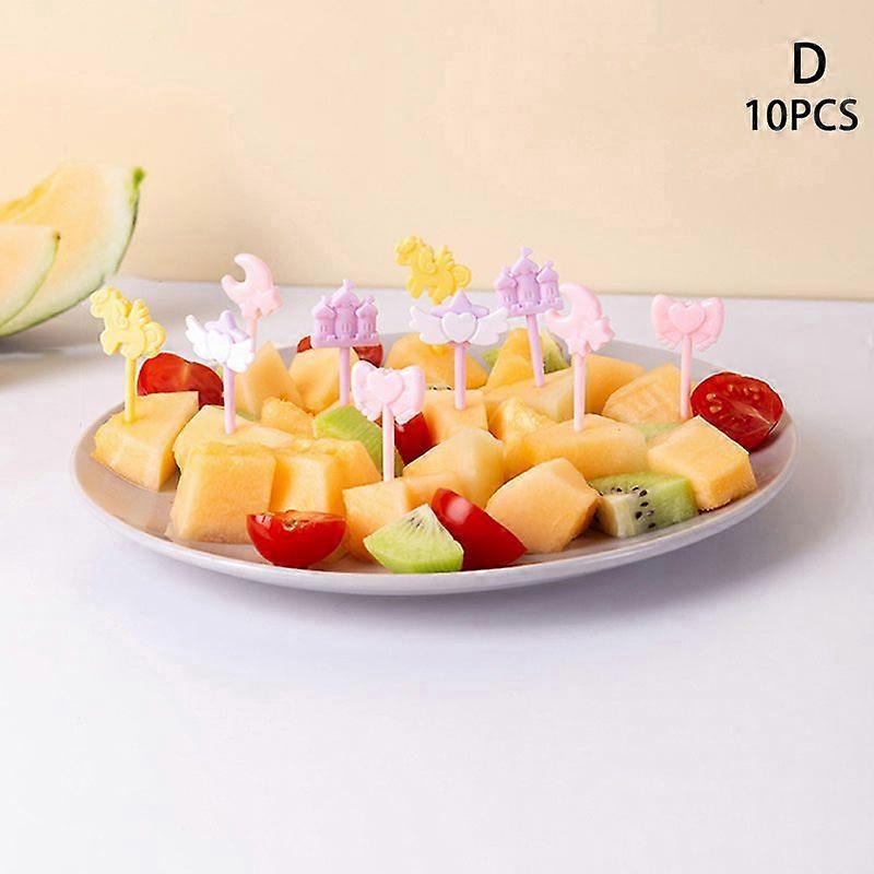 Creative Cartoon Fruit Fork Plastic Small Fork Sweet Mouth Cake Forks New