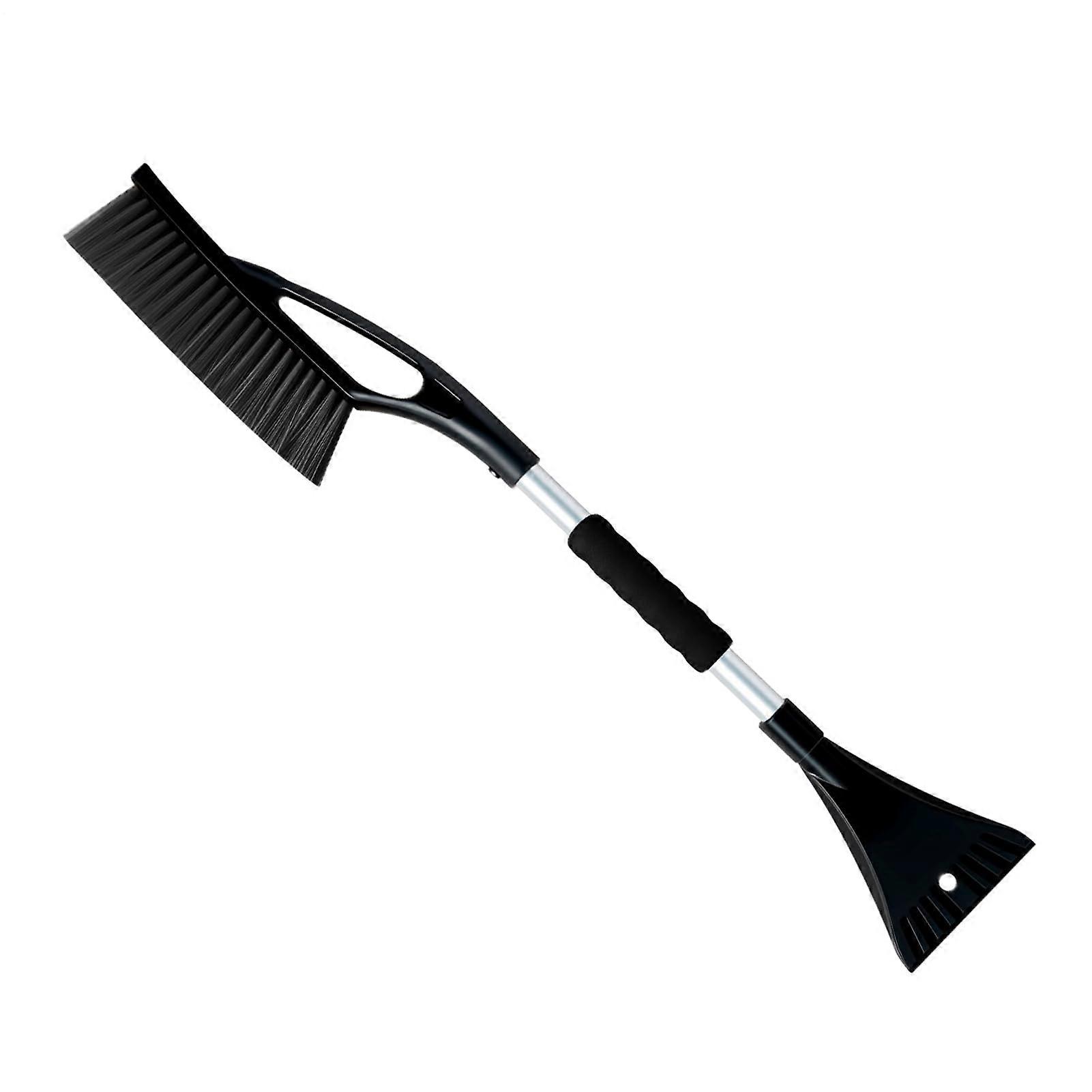 Heavy Duty Car Snow Scraper with Brush for Windshield and Windows, Compact ColdResistant Design