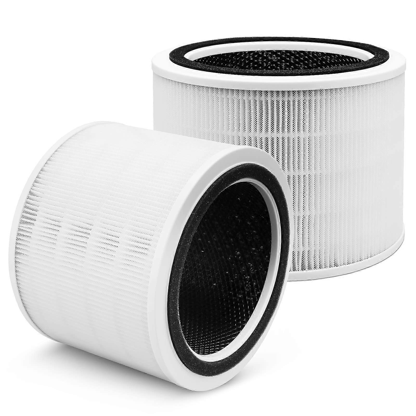 Replacement Filter 2 Pack for Levoit Core 200S, H13 True HEPA with Carbon Layer for Odor Removal
