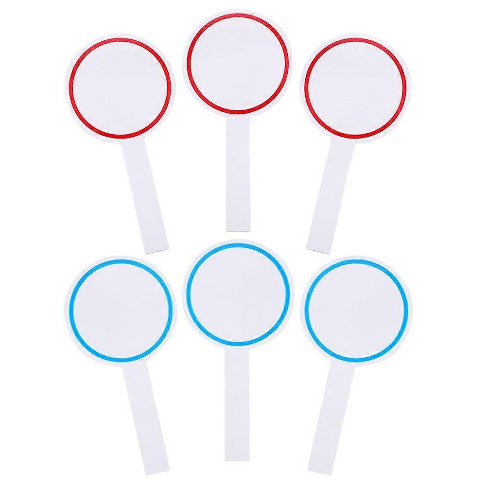 Practical White Boards Handheld Scoreboard Office Teaching 6Pcs