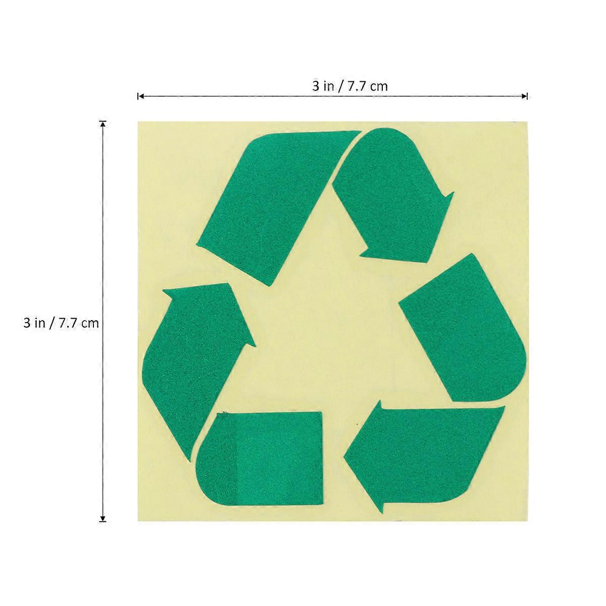 Recycling Sticker Self-Adhesive Sticker for Decorating Green