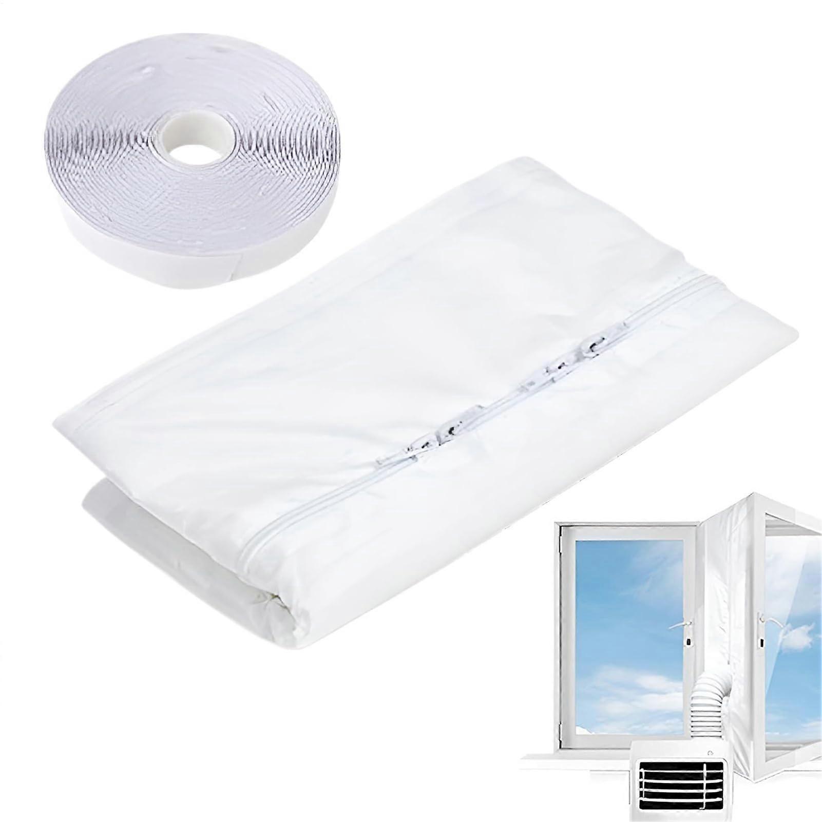 Portable Air Conditioner Window Seal Kit for Casement Windows, Energy Saving Draft Blocking Design