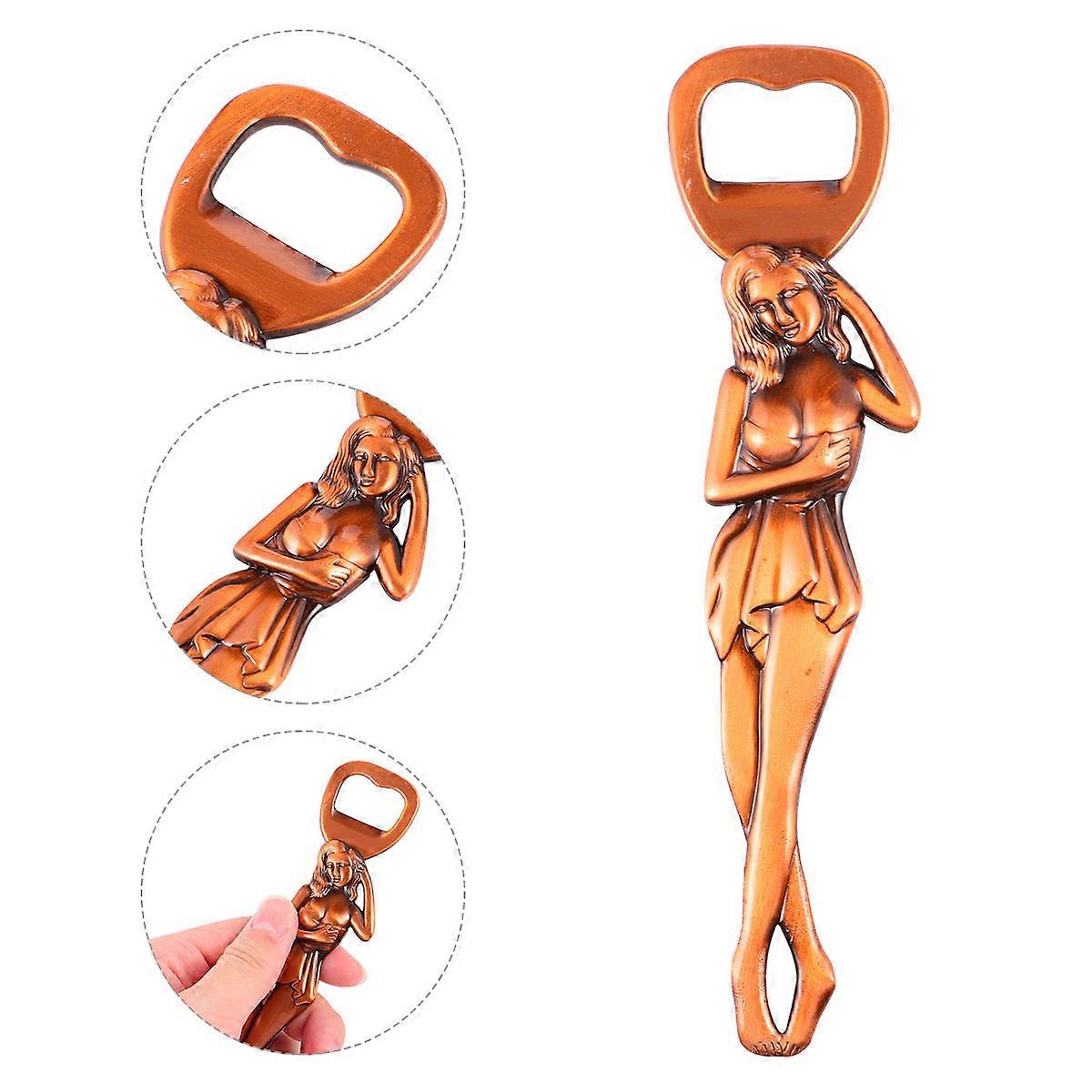 Zinc Alloy Bottle Opener Practical Opener Brown