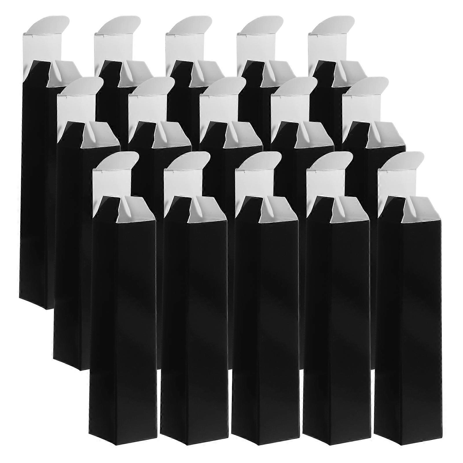 Black Paper Lipstick Box for Wrapping 60Pcs Empty Lipstick Boxes
