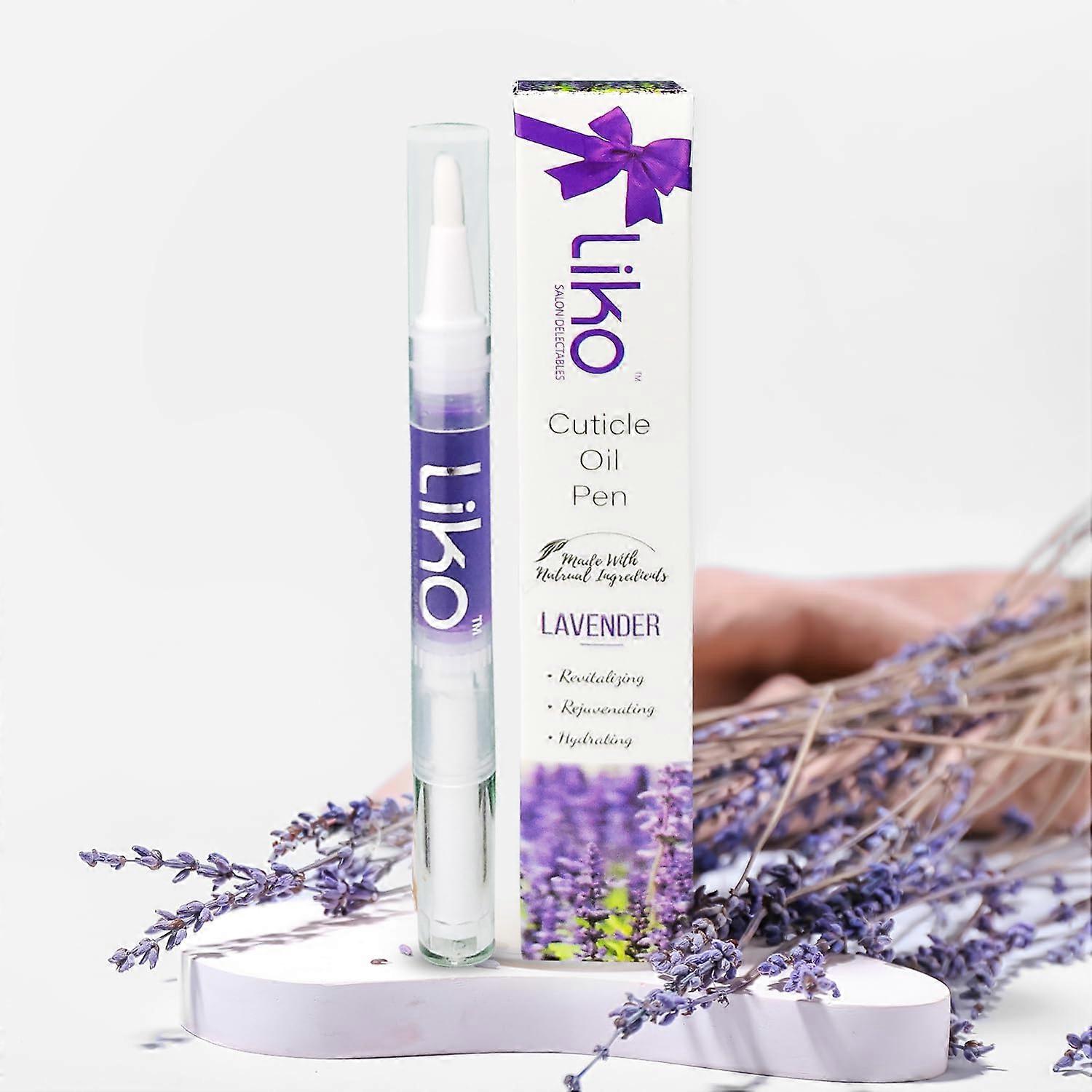 Cuticle Oil Pen with Vitamin E for Nails, Precision Applicator, Lavender Aroma, Hydration Support