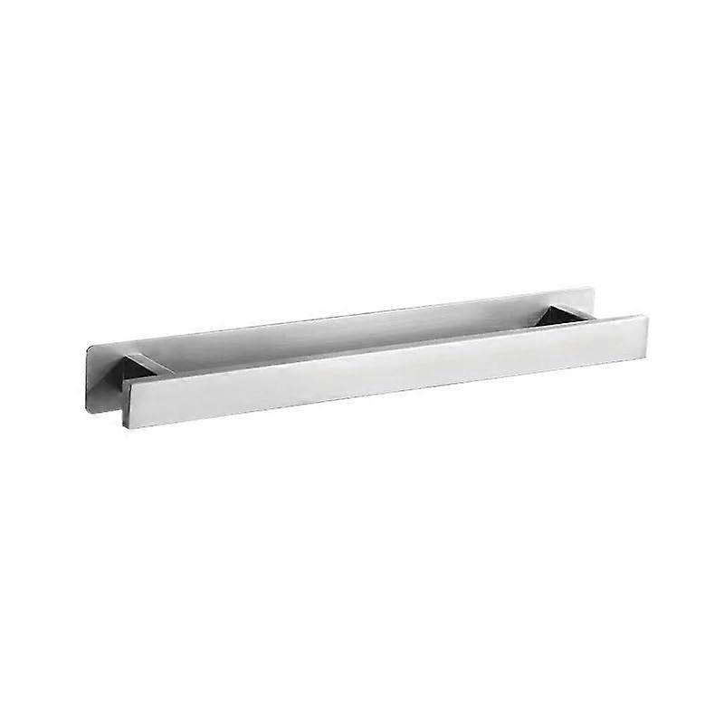 Bathroom Accessories Wall Mounted Self Adhesive Silver Towel Rack for SpaceSaving Storage